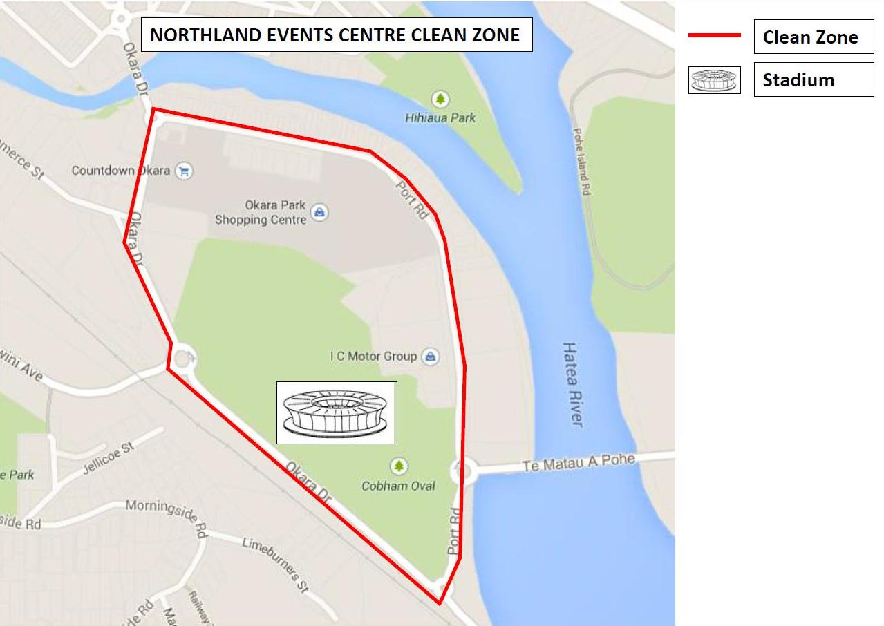 Northland Events Centre Clean Zone