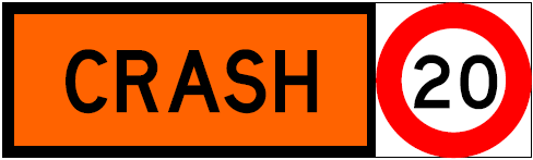 Crash sign
